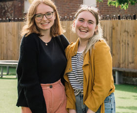 (L to R) Connie Blaney and Izzy Cooke JAC ALev 5681