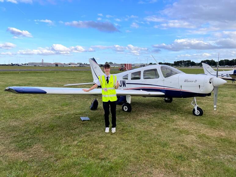 Aspiring Pilot and Jane Austen College Sixth Form Student Takes to the