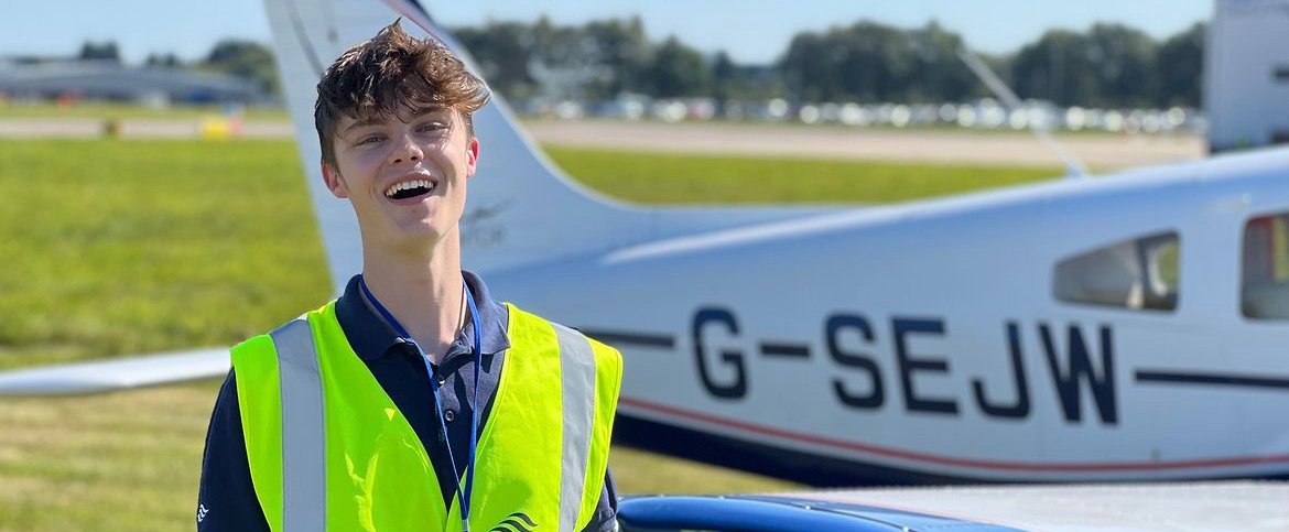 Aspiring Pilot and Jane Austen College Sixth Form Student Ta...